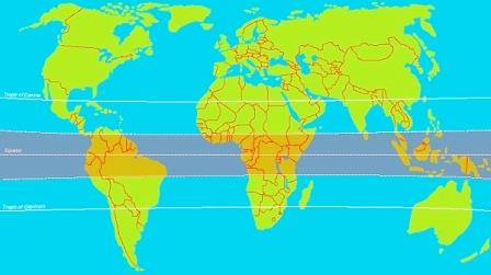 Ekvator Kuşak Haritası
